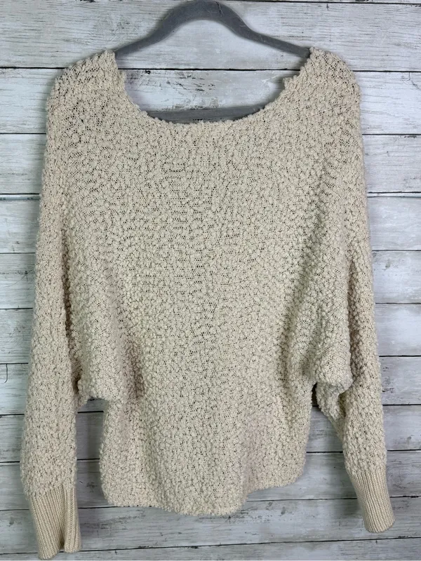 Altar’d State Cozy V-Neck Chunky Knit Sweater - Cream Size Large - Image 3
