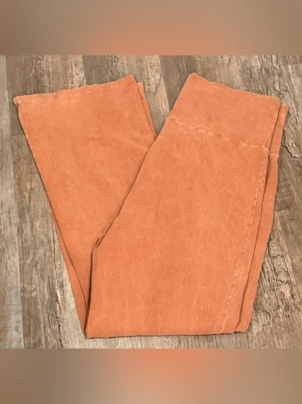Wide Leg Palazzo Pants Orange Size XXL - Image 2