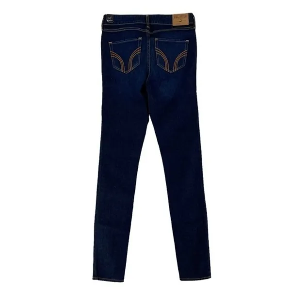Hollister Stretch Dark Wash Denim Skinny‎ Jean - Image 3