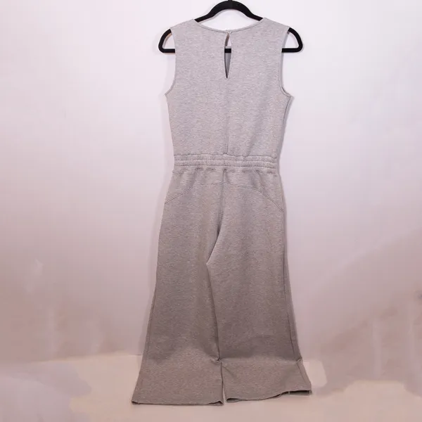 Spanx Airessentials Sleeveless Wide Leg Jumpsuit Jumper Light Heather Grey Small - Image 3
