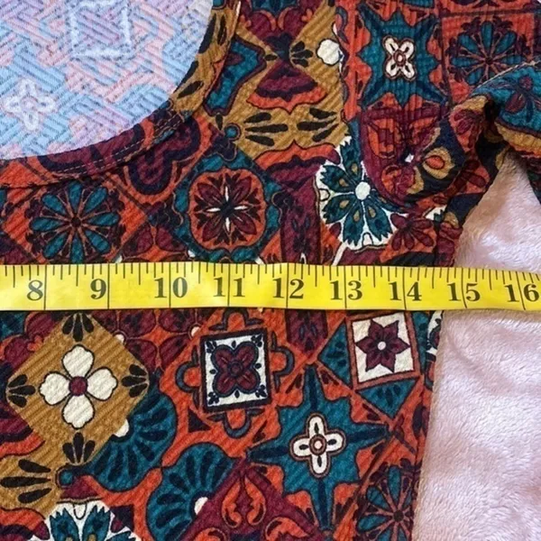 LuLaRoe‎ Floral Print A-Line Dress - Image 9