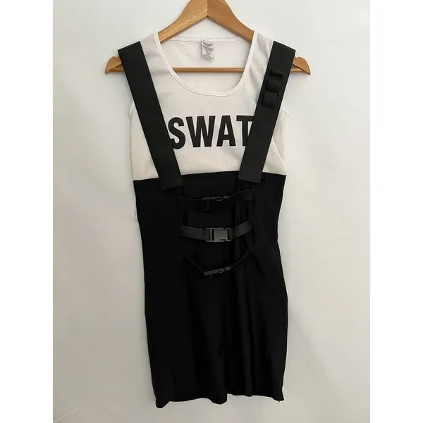 Leg Avenue Spirit Halloween Women's Halloween Costume SWAT Officer, S/M, New Without Tag - Image 2