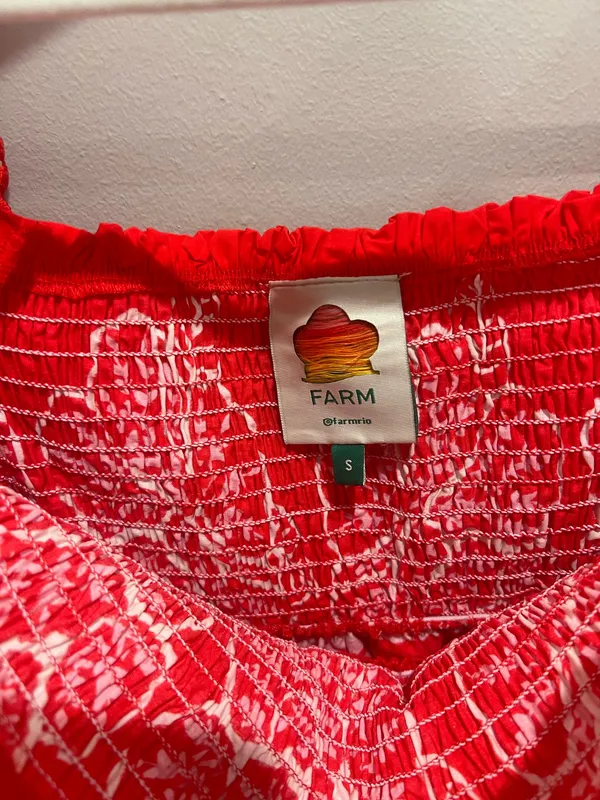 Pink and Red Farm Rio Dress Size Small - Image 3