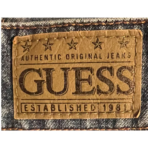Guess‎ Jeans Women's Modele Flare Distressed Size 28 33" Inseam x 15" Waist x 8" - Image 3