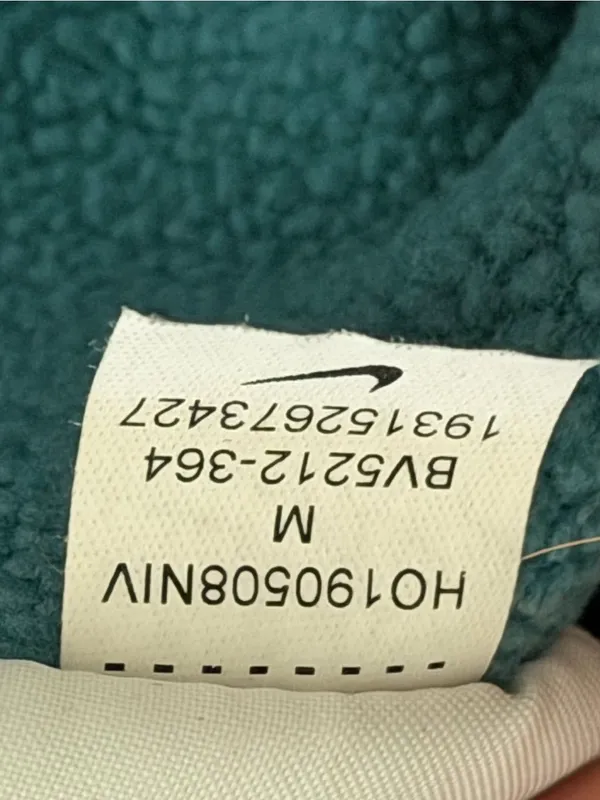 Nike Therma Soft Fleece Teal Pullover Hoodie Women's medium Loose Fit Sweatshirt - Image 3