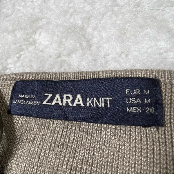 Zara Faux Leather Lace Trim Knit Back Cami - Image 12