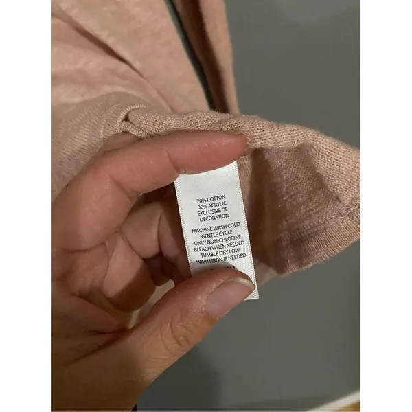 If It Were Me Pink Scoop Neck Sweater Size Large - Image 4