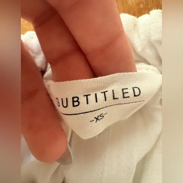 subtitiled White Skort Size XS - Image 3