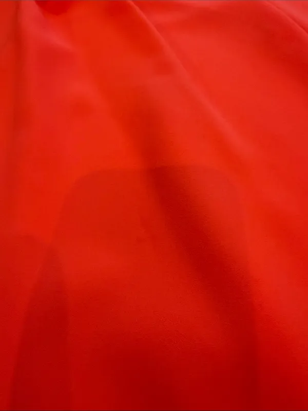 Diane Von Furstenberg Reagan Tank Top Blouse Bright Coral Size Large - C47-025 - Image 4