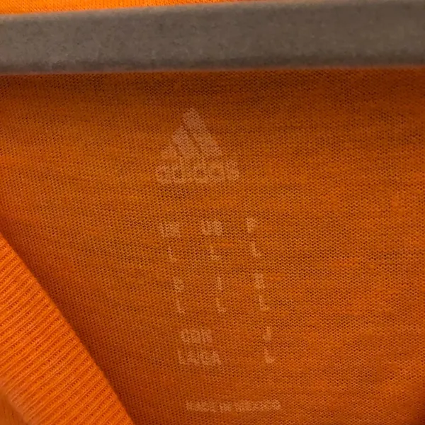 Adidas Tennessee Vols V‎ Neck shirt orange size large - Image 3
