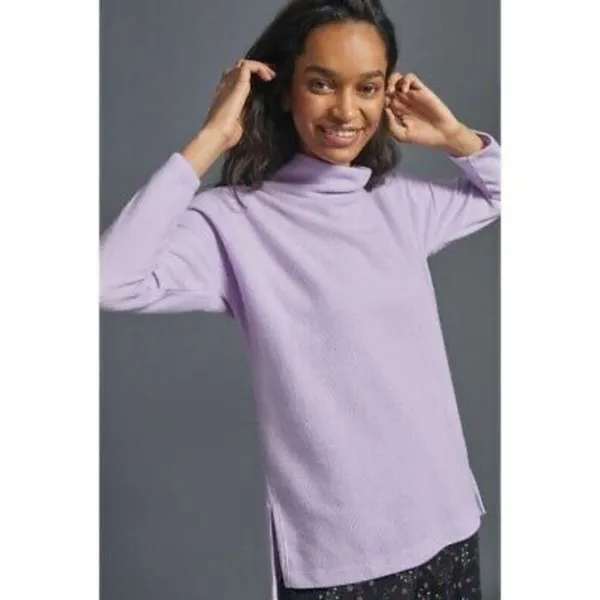 ✨Anthropologie Theresa Tunic Lavender Sz Large Top✨ - Image 2