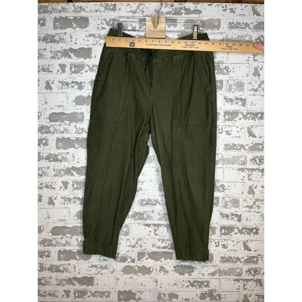 Athleta | women olive green joggers cotton blend - Image 6