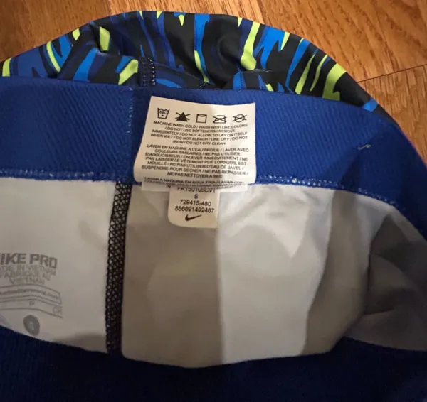 Nike Pro Haze Compression Capri dry fit Legging 729415-480 blue,black,neon green - Image 19