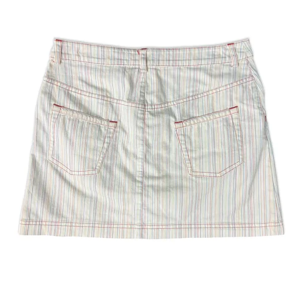 Lacoste White Pink Blue Green Pastel Pinstripe Pencil Mini Skirt size 36 / 4 / S - Image 6