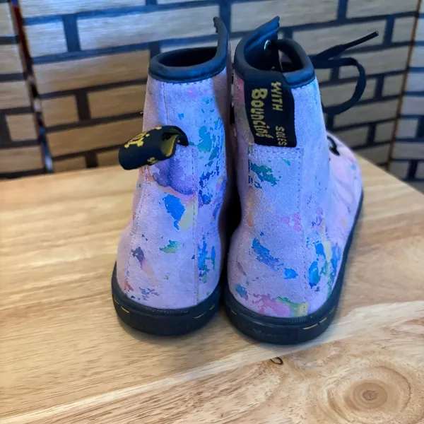 Dr. Martens Sheridan Rainbow Suede Boot Size‎ 6 - Image 7