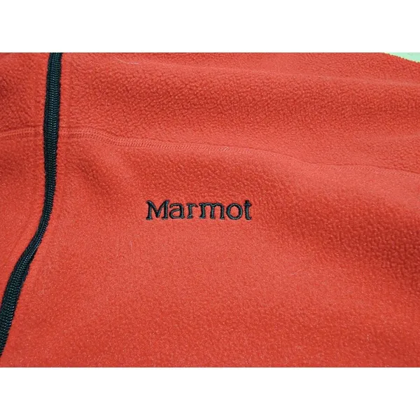 Marmot Mens Red Fleece Polartec Sweatshirt Pullover Half Zip Size XL Poly Blend - Image 4