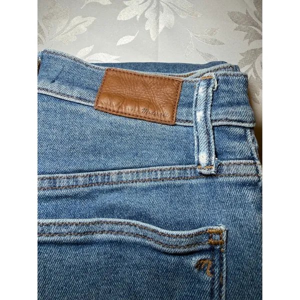 Madewell The Perfect Vintage Jean Straight Leg Medium Wash Blue Denim Womens 27P - Image 11