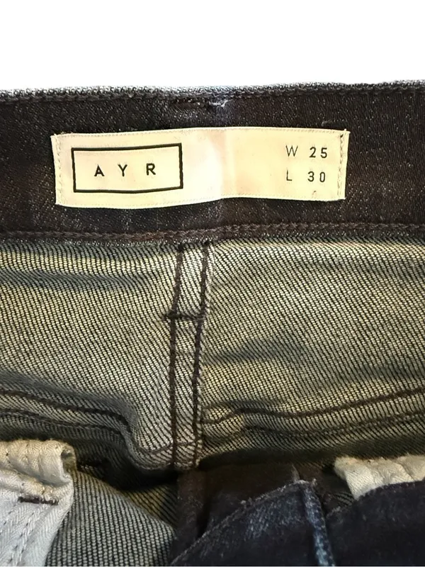 AYR The Riser Jeans 25x30 Medium Wash High Rise Skinny Denim - Image 6