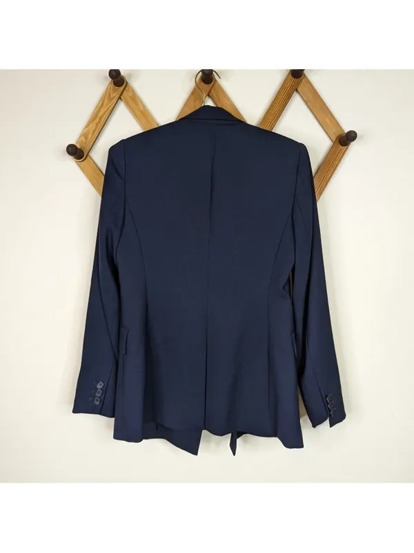 THEORY “SEDEIA LS” OPEN FRONT BLAZER WOOL BLEND 4 - Image 10