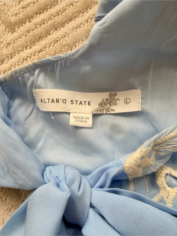 Altar’d State Blue Eyelet Set - Image 6