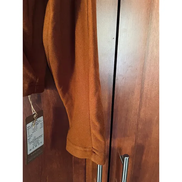 OGL Sweater Turtleneck Built in Bra Orange Size Large NEW - Image 4