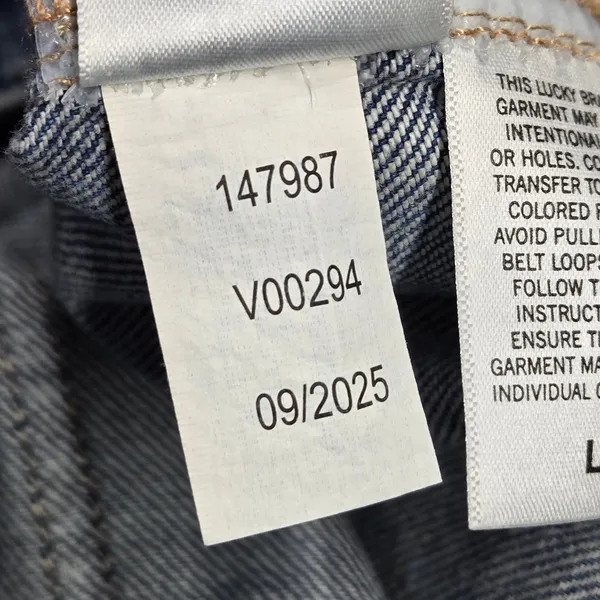 Lucky Brand Womens Blue Denim Drawstring Elastic Waist Utility‎ Jeans L 147987 - Image 9