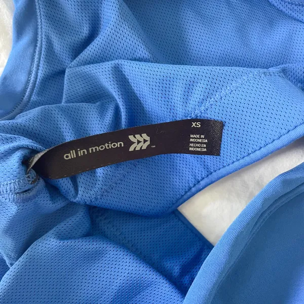 All In Motion Blue Sports Bra - Image 3
