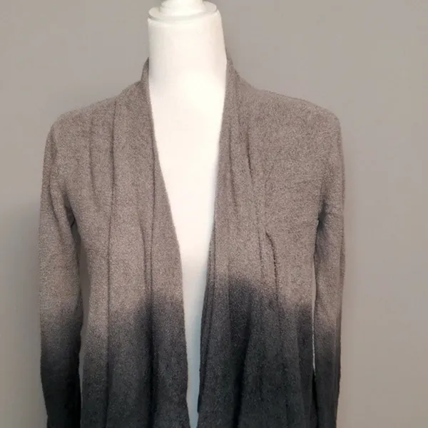 Barefoot Dreams Blue Bamboo Chic Lite Calypso Waterfall Long Sleeve Cardigan S/M - Image 2