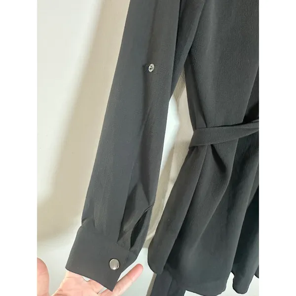 The‎ Fifth Label Face To Face Romper Black Blazer Style Long Sleeve Tie Waist S - Image 7