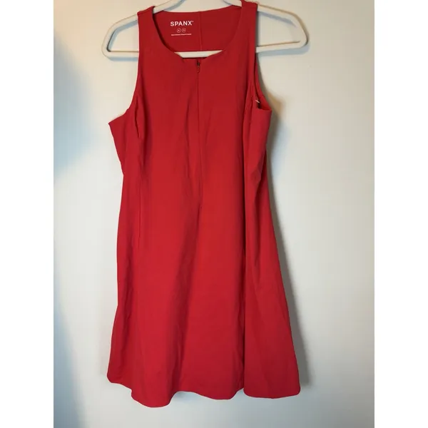 Spanx Booty Boost V-neck Dress Red Sz XL NEW $138 - Image 3