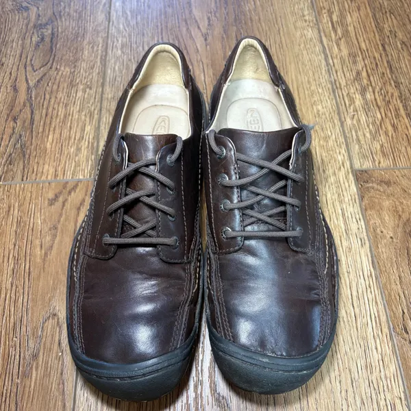 Keen Presidio Dark Brown Leather Lace Up Comfort Oxford‎ Shoes Womens 10 - Image 2