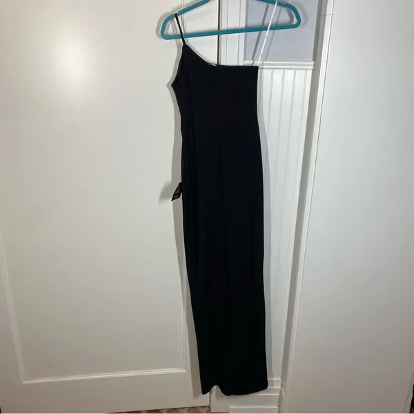 Lulus Keeper of My Heart Black One-Shoulder Maxi Dress size xs new nwt sexy - Image 6