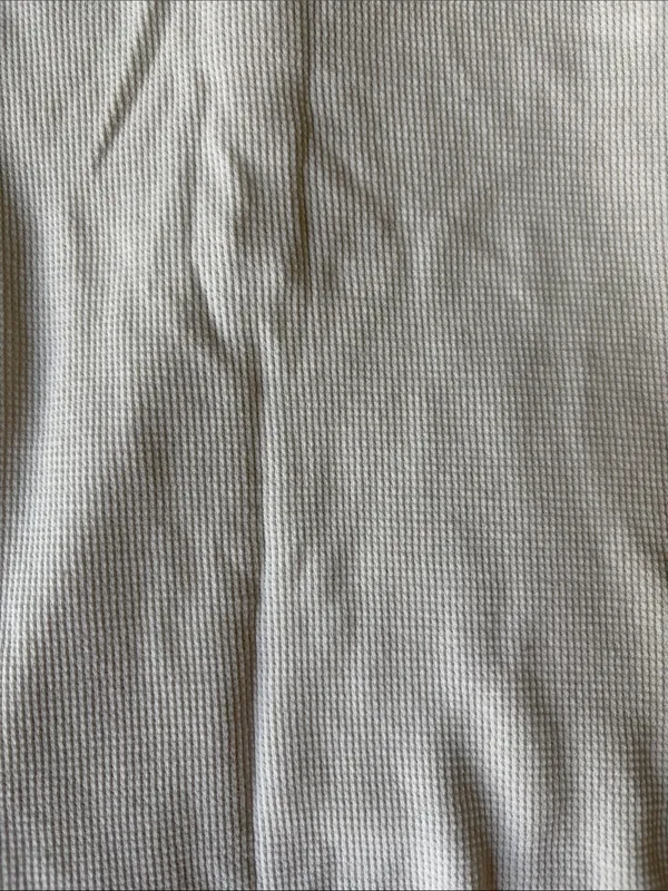 Eastern Mountain Sports White Waffle Knit LS Henley Tee Size Small - Image 6