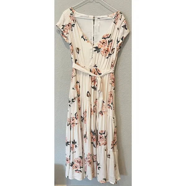 FREE PEOPLE All I Got Printed Floral Maxi Dress Size 4 - Image 13