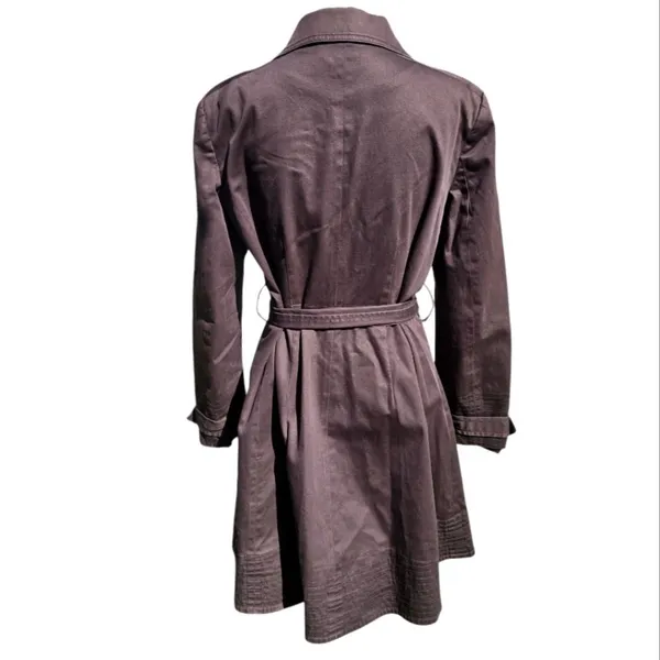 Zara‎ Basic Solid Brown Trenchcoat Size XL - Image 2
