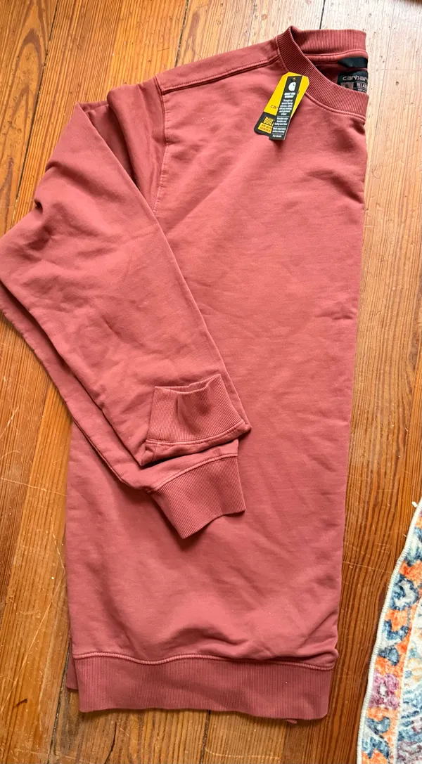 NWT Carhartt Men's Garment Dye Crew Sweatshirt xl tall - Image 4