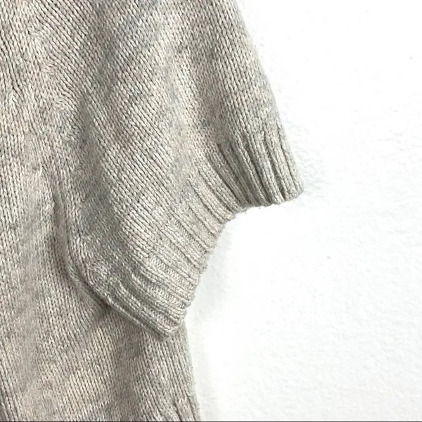 OLD NAVY Cream Knit Short Sleeves Toggle Closure Cardigan Small Neutral Boho - Image 7