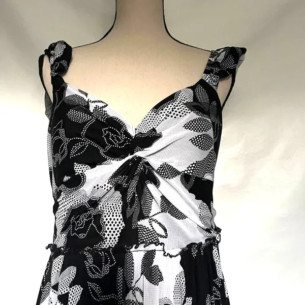 Signature Sangria Midi Floral Dress 10 Romantic Old Hollywood Retro Rockabilly - Image 3
