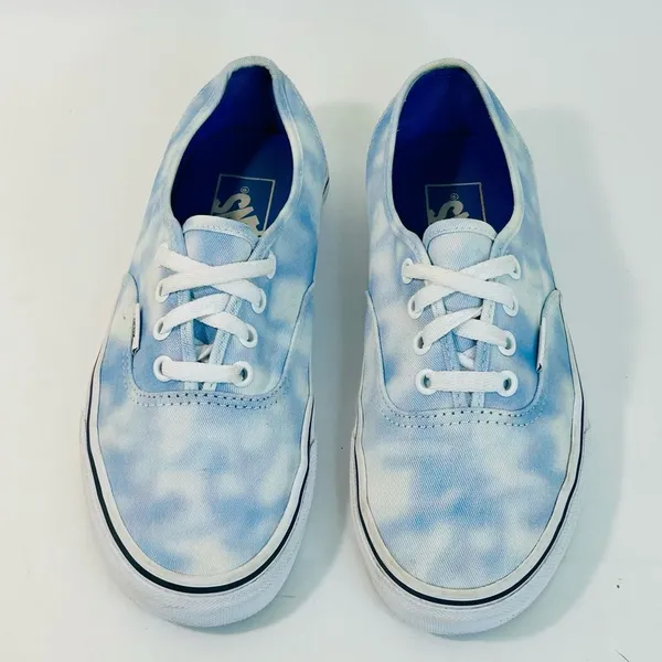 Vans Authenitc Tie Dye Blue and White size 6.5 - Image 4