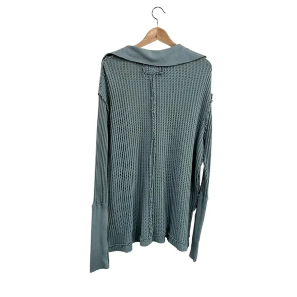 We The Free Raymond Waffle Knit Thermal‎ Tunic Oversized Boho Layer Top S - Image 3