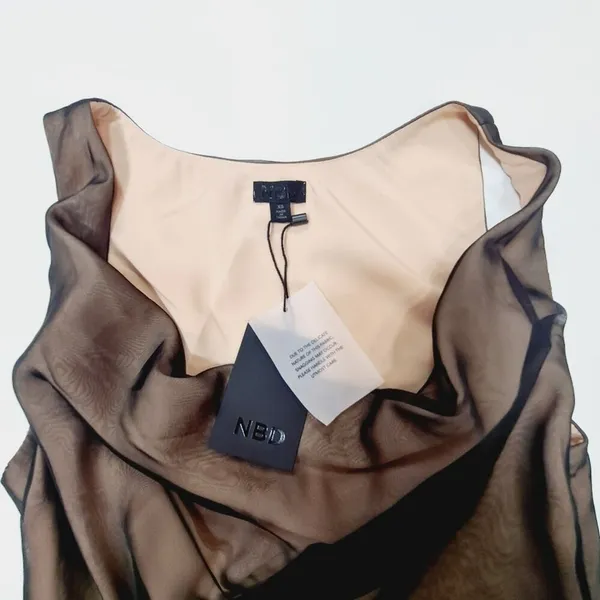 NBD Calla Gown in Black & Nude XS - Image 8