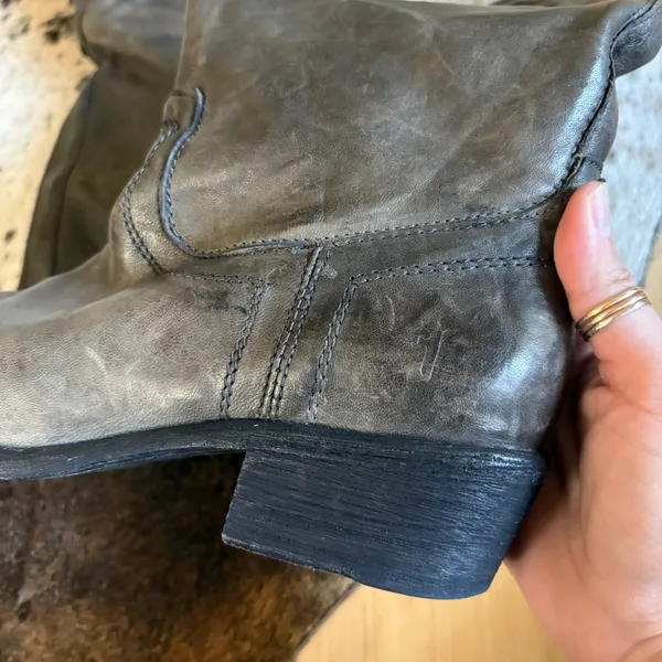 FRYE Carson Pull-On Tall Boots‎ Gray Size 8.5 - Image 2