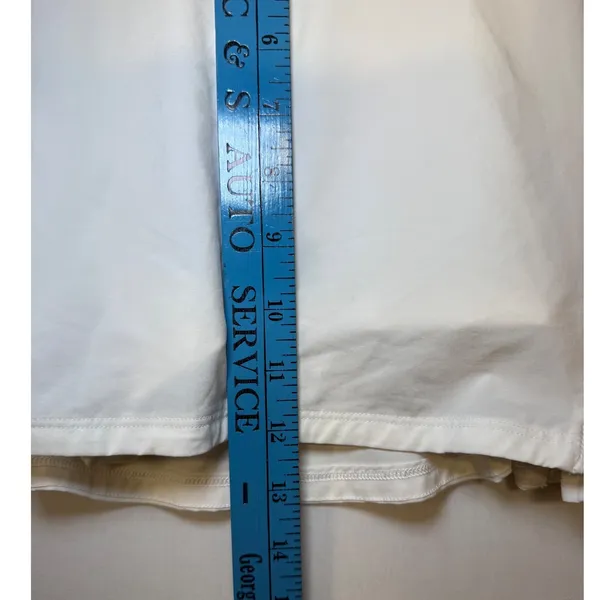 Lululemon Pace Rival Skirt Tall White Tennis Running Skort Sz 8 Pleated Back Zip - Image 7