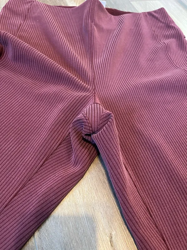 Lululemon Ribbed Softstreme Flared Pants in Garnet Red - Image 7