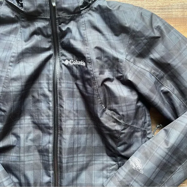 Columbia Women’s Whirlibird Print Interchange Winter Jacket Plaid Size Small - Image 2
