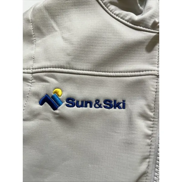 Patagonia Polartec Windbloc Womens Light Gray‎ Vest Jacket Sz S "Sun and Ski" - Image 3