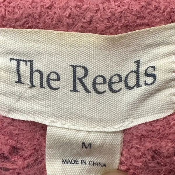 The Reeds J.Crew Cardigan Sweater Pink Pointelle Knit Coquette Y2K Soft Womens M - Image 4
