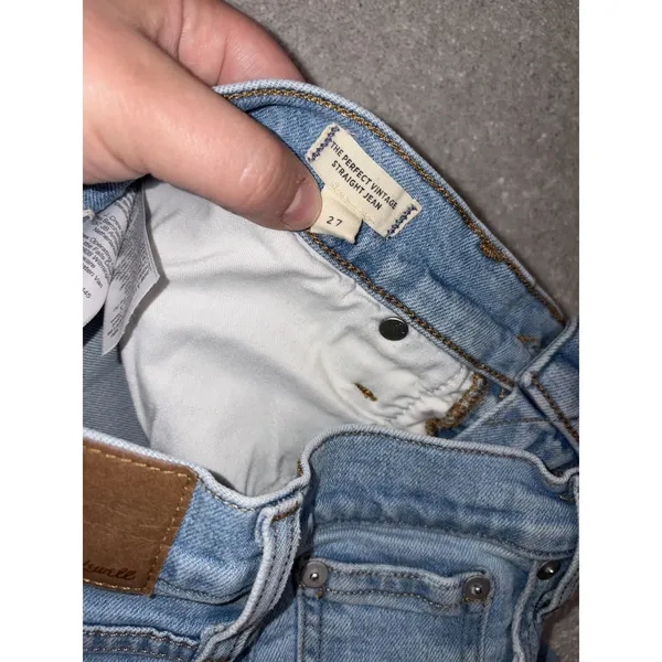 Madewell Jeans Womens 27 Blue The Perfect‎ Vintage Light Wash High Rise - Image 4