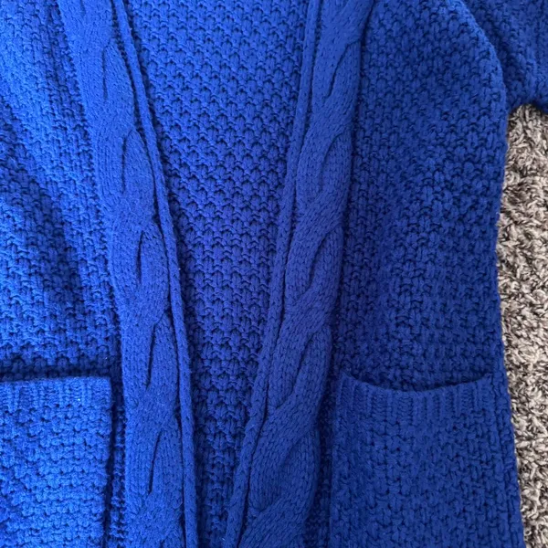Blue knit sweater Size M - Image 2