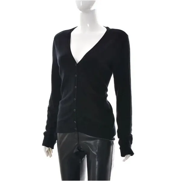 ✨Divided by H&M Womens Button Down V-Neck Cardigan Black✨ - Image 3